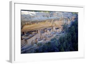 Cliff Palace Ancestral Puebloan Ruins at Mesa Verde National Park, Colorado-Richard Wright-Framed Photographic Print