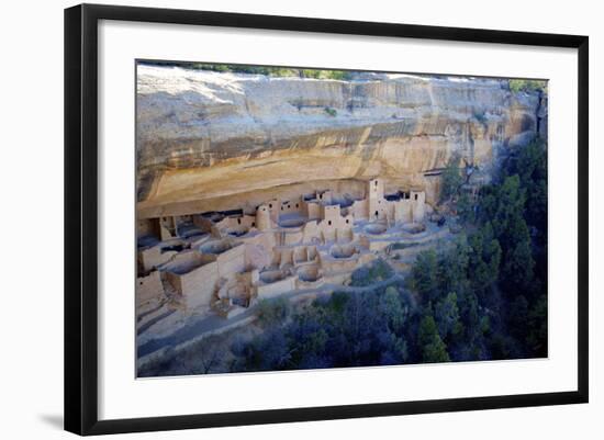 Cliff Palace Ancestral Puebloan Ruins at Mesa Verde National Park, Colorado-Richard Wright-Framed Photographic Print