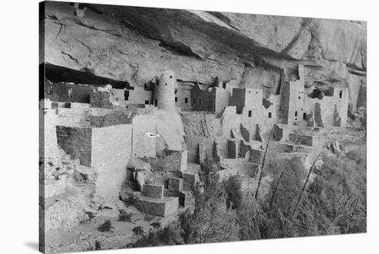 Cliff Palace at Mesa Verde-W.R. Chapline-Stretched Canvas