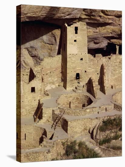 Cliff Palace Dating from Between 1200 and 1300 Ad at Mesa Verde, Colorado, USA-Rawlings Walter-Stretched Canvas