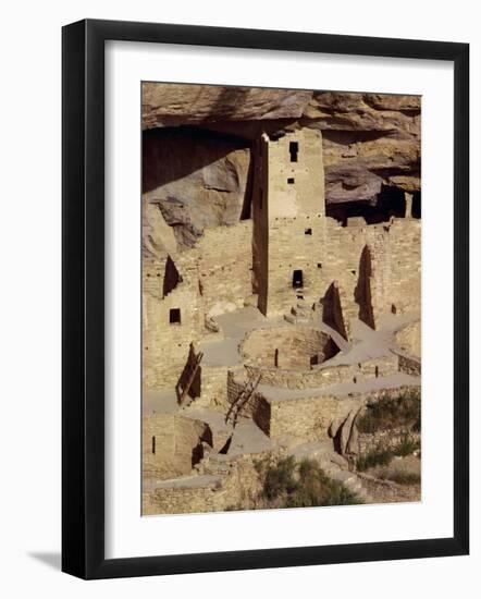 Cliff Palace Dating from Between 1200 and 1300 Ad at Mesa Verde, Colorado, USA-Rawlings Walter-Framed Photographic Print