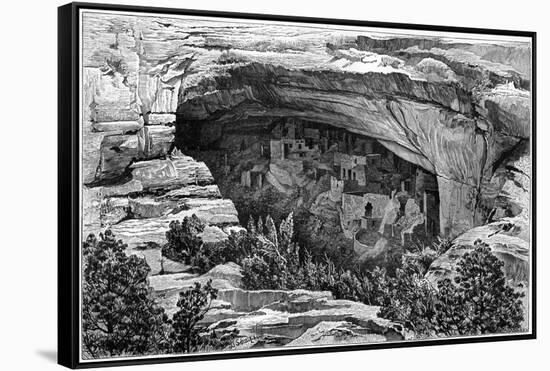 Cliff Palace in Cliff Palace Canyon, Southwest Colorado, USA, 1901-null-Framed Stretched Canvas