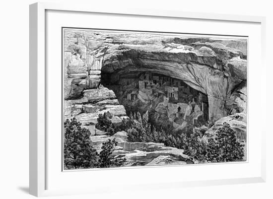 Cliff Palace in Cliff Palace Canyon, Southwest Colorado, USA, 1901-null-Framed Giclee Print