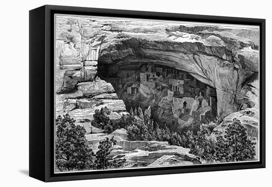 Cliff Palace in Cliff Palace Canyon, Southwest Colorado, USA, 1901-null-Framed Stretched Canvas