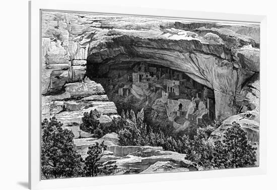 Cliff Palace in Cliff Palace Canyon, Southwest Colorado, USA, 1901-null-Framed Giclee Print