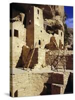 Cliff Palace, Mesa Verde, Anasazi Culture, Colorado, USA-Walter Rawlings-Stretched Canvas