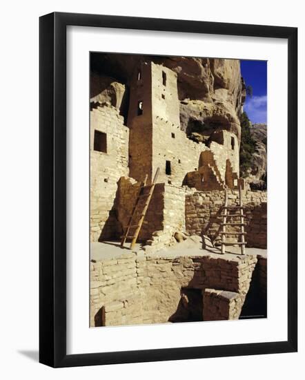 Cliff Palace, Mesa Verde, Anasazi Culture, Colorado, USA-Walter Rawlings-Framed Photographic Print