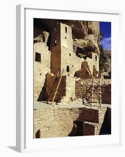 Cliff Palace, Mesa Verde, Anasazi Culture, Colorado, USA-Walter Rawlings-Framed Photographic Print