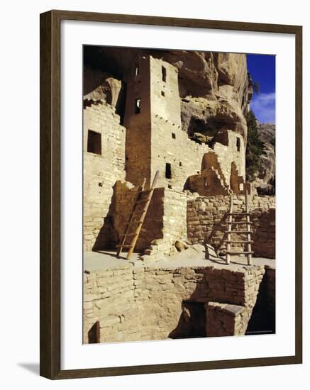 Cliff Palace, Mesa Verde, Anasazi Culture, Colorado, USA-Walter Rawlings-Framed Photographic Print