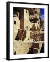 Cliff Palace, Mesa Verde, Anasazi Culture, Colorado, USA-Walter Rawlings-Framed Photographic Print