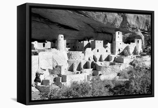 Cliff Palace Pueblo BW-Douglas Taylor-Framed Stretched Canvas