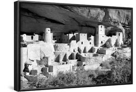 Cliff Palace Pueblo BW-Douglas Taylor-Framed Photographic Print