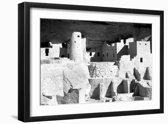 Cliff Palace Ruins BW-Douglas Taylor-Framed Premium Photographic Print