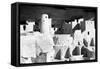 Cliff Palace Ruins BW-Douglas Taylor-Framed Stretched Canvas