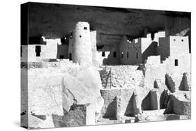 Cliff Palace Ruins BW-Douglas Taylor-Stretched Canvas