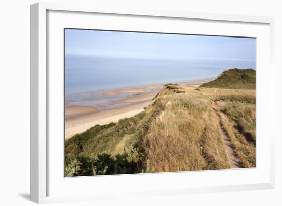 Cliff Path from Cromer to Overstran, Norfolk, England, United Kingdom, Europe-Mark Sunderland-Framed Photographic Print