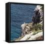 cliff Punta Prima Formentera,-Nadja Jacke-Framed Stretched Canvas