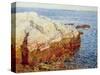 Cliff Rock, Appledore, 1903-Childe Hassam-Stretched Canvas