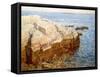 Cliff Rock Appledore (Isles of Shoals, Maine)-Childe Hassam-Framed Stretched Canvas