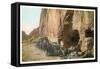 Cliff Ruins, Frijoles Canyon-null-Framed Stretched Canvas