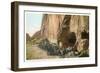 Cliff Ruins, Frijoles Canyon-null-Framed Art Print