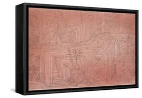 Cliff Temples with Firs; Felsentempel Mit Tannen-Paul Klee-Framed Stretched Canvas