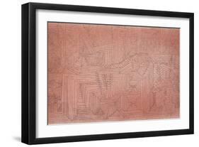 Cliff Temples with Firs; Felsentempel Mit Tannen-Paul Klee-Framed Giclee Print