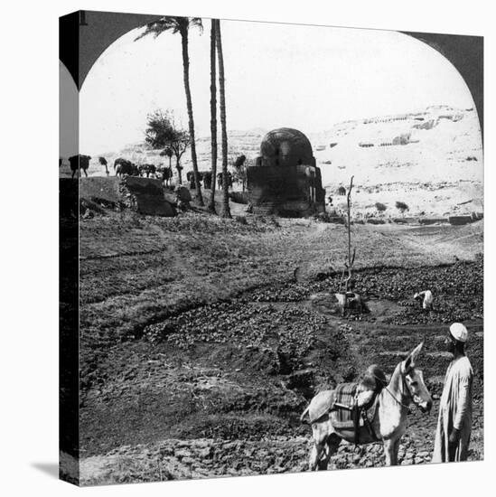 Cliff Tombs of the Lords of Assiut, Egypt, 1905-Underwood & Underwood-Stretched Canvas