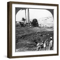 Cliff Tombs of the Lords of Assiut, Egypt, 1905-Underwood & Underwood-Framed Photographic Print