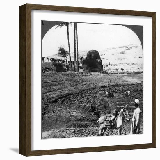 Cliff Tombs of the Lords of Assiut, Egypt, 1905-Underwood & Underwood-Framed Photographic Print