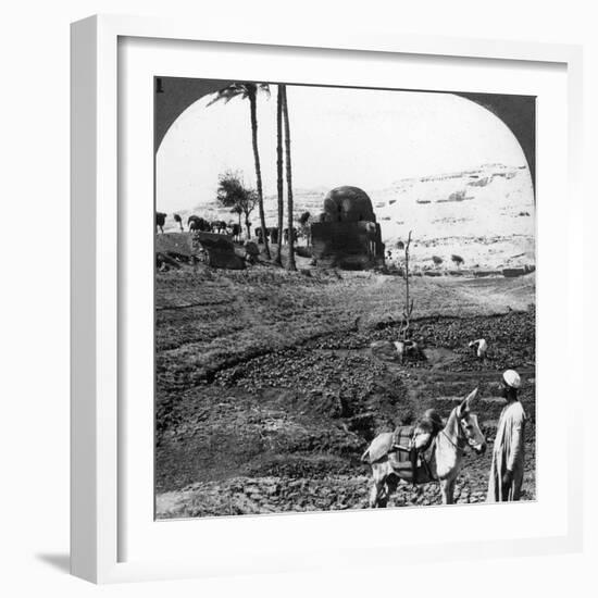 Cliff Tombs of the Lords of Assiut, Egypt, 1905-Underwood & Underwood-Framed Photographic Print