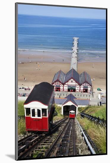 Cliff Tramway and the Pier at Saltburn by the Sea-Mark Sunderland-Mounted Photographic Print