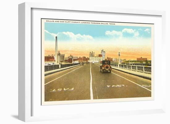 Cliff Viaduct, Dallas, Texas-null-Framed Art Print