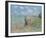 Cliff Walk at Pourville, 1882-Claude Monet-Framed Premium Giclee Print