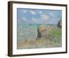 Cliff Walk at Pourville, 1882-Claude Monet-Framed Premium Giclee Print