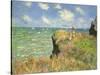 Cliff Walk at Pourville, 1882-Claude Monet-Stretched Canvas