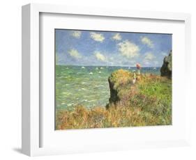 Cliff Walk at Pourville, 1882-Claude Monet-Framed Giclee Print