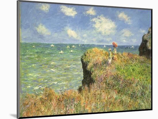 Cliff Walk at Pourville, 1882-Claude Monet-Mounted Giclee Print