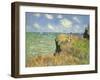 Cliff Walk at Pourville, 1882-Claude Monet-Framed Premium Giclee Print