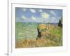 Cliff Walk at Pourville, 1882-Claude Monet-Framed Premium Giclee Print