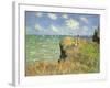 Cliff Walk at Pourville, 1882-Claude Monet-Framed Giclee Print