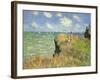 Cliff Walk at Pourville, 1882-Claude Monet-Framed Giclee Print