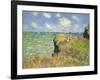 Cliff Walk at Pourville, 1882-Claude Monet-Framed Giclee Print