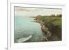 Cliff Walk, Breakers, Newport, Rhode Island-null-Framed Premium Giclee Print