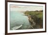 Cliff Walk, Breakers, Newport, Rhode Island-null-Framed Premium Giclee Print