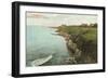 Cliff Walk, Breakers, Newport, Rhode Island-null-Framed Art Print