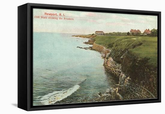 Cliff Walk, Breakers, Newport, Rhode Island-null-Framed Stretched Canvas