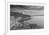 Cliff Walk Newport Rhode Island B/W-null-Framed Photo