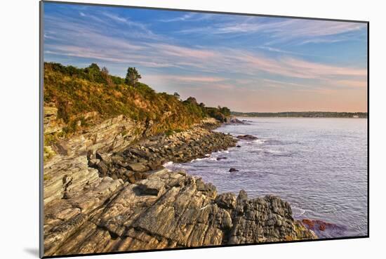 Cliff Walk Newport Rhode Island-null-Mounted Photo