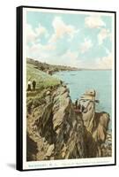 Cliff Walk, Newport, Rhode Island-null-Framed Stretched Canvas